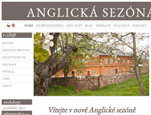 Tablet Screenshot of anglickasezona.cz